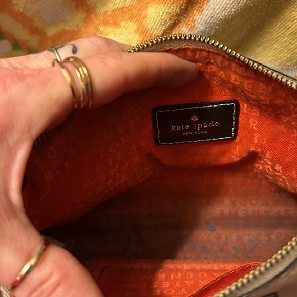 Kate Spade wristlet cool block cream black - Picture 3 of 5